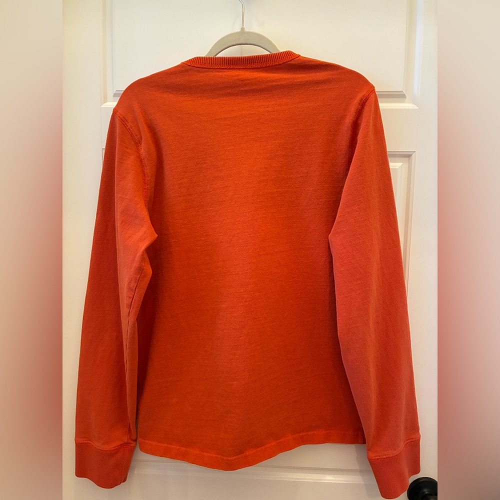 Abercrombie & Fitch Y2K Orange Moose Logo Crewneck Sweat Men’s LG 100% Cotton - Picture 2 of 8